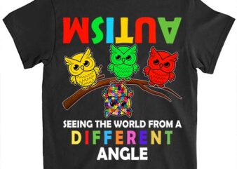 Autism Awareness Seeing the Owl World View T-Shirt LTSP