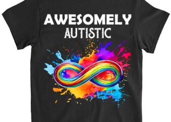 Autism Awareness Shirt Kids Boys Infinity Girls Rainbow T-Shirt lts png file