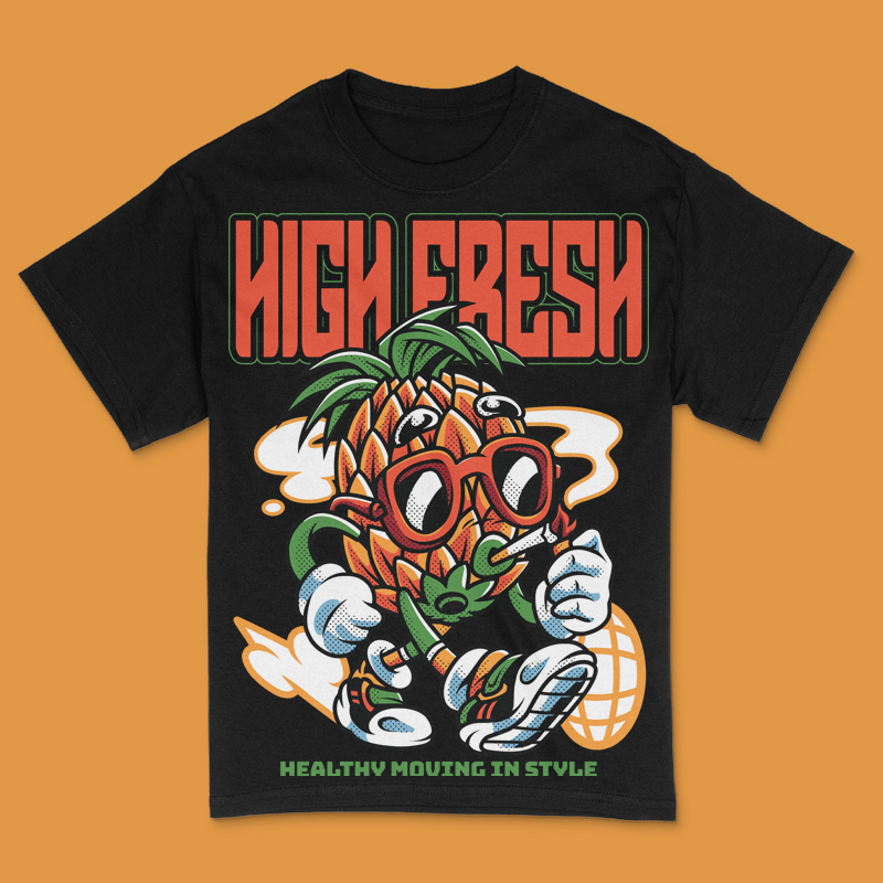 High Fresh T-Shirt Design Template