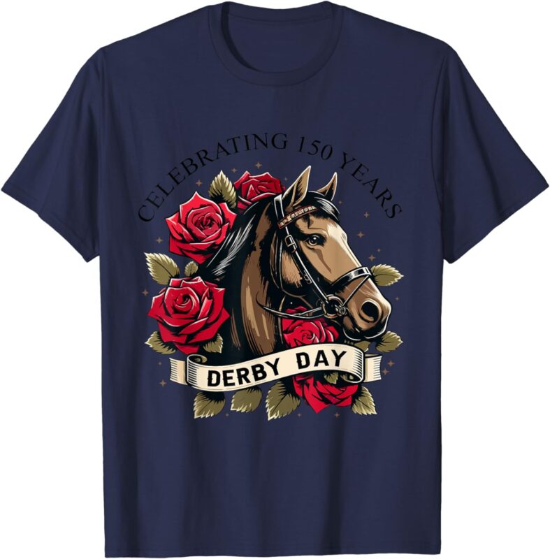 Celebrating 150 Years KY Derby Day Men Women Vintage T-Shirt