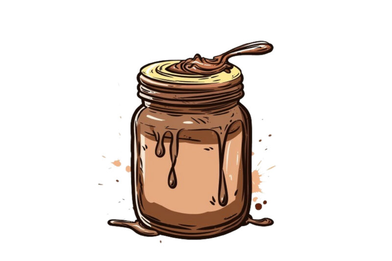 Chocolate Spread funny cartoon Jar clipat