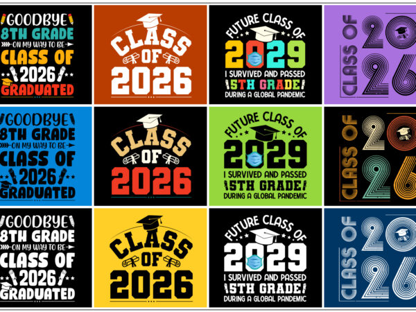 Class of t-shirt design bundle