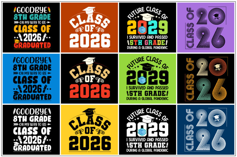 Class Of T-Shirt Design Bundle