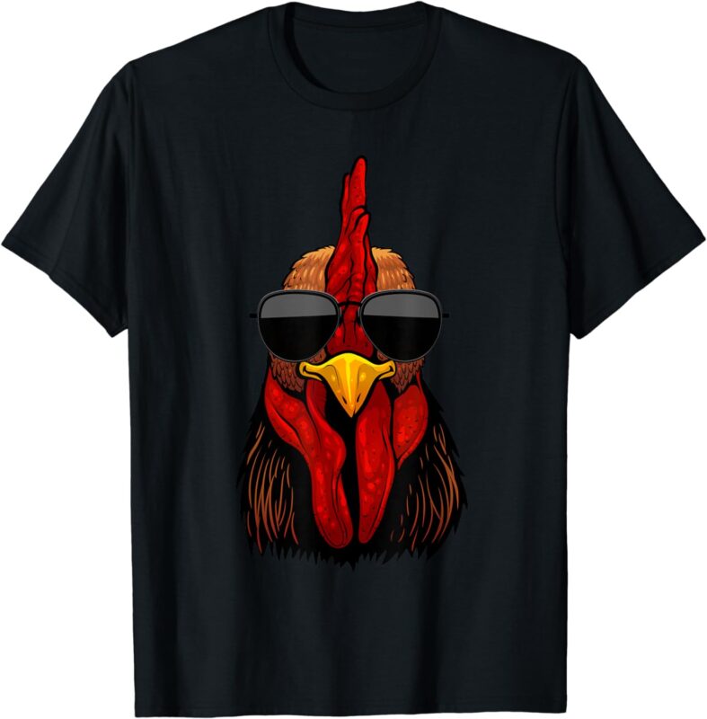 Cool Rooster Design For Men Women Kids Chicken Rooster Lover T-Shirt