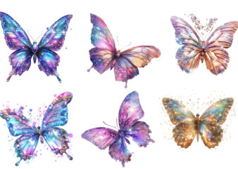 charming glitter butterfly