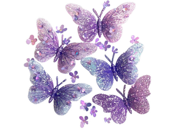 Charming glitter butterfly t shirt vector file