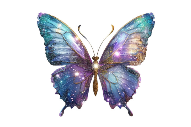 charming glitter butterfly