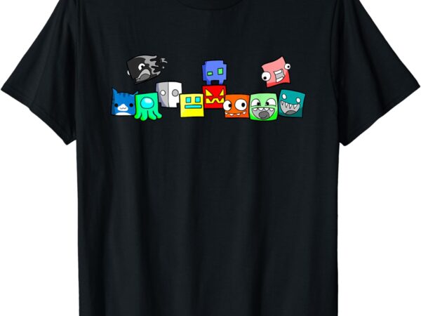 Cute geometry video game shirt, funny graphic birthday gifts t-shirt