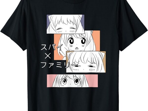 Cute kawaii girl emotions x family anime manga japanese t-shirt