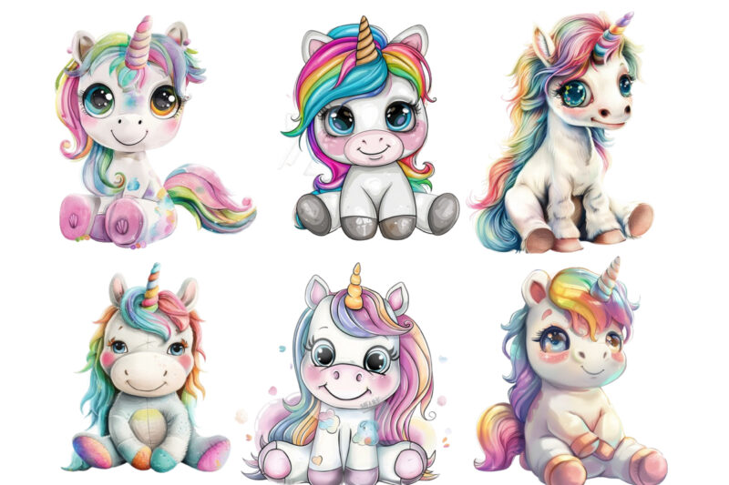 Happy Face Rainbow Baby unicorn