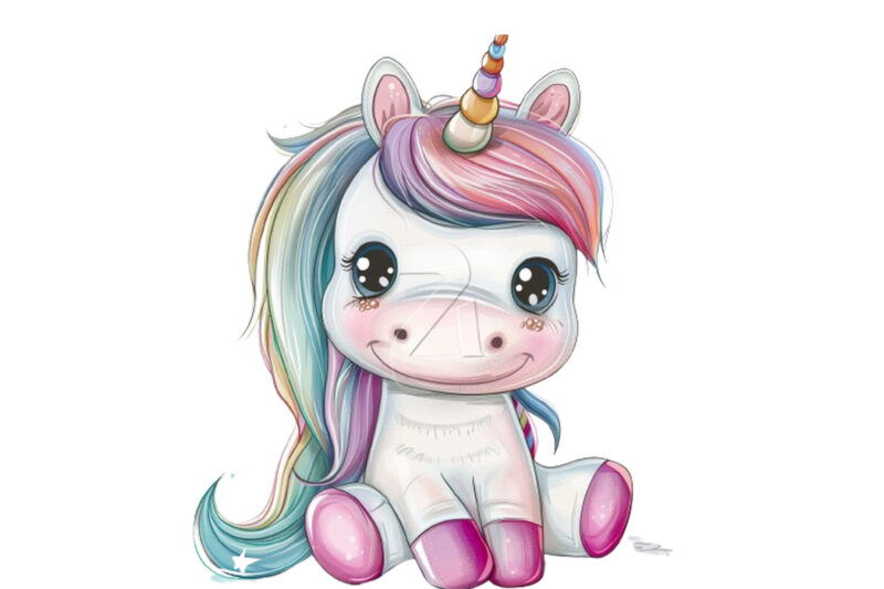 Happy Face Rainbow Baby unicorn