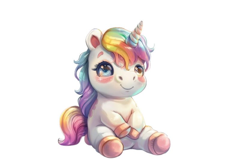 Happy Face Rainbow Baby unicorn