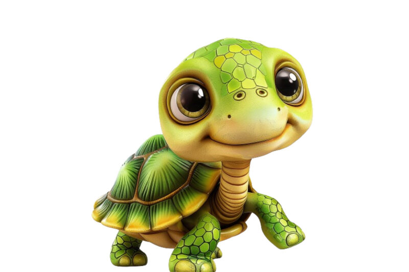 Cute Turtle 3d Clipart