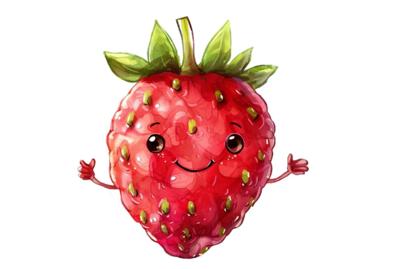 Cute funny Fruit Clipart