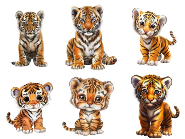 Baby tiger full body sublimation t shirt template