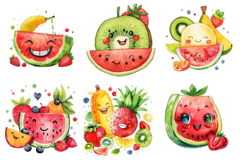 Cute smile Fruit Clipart