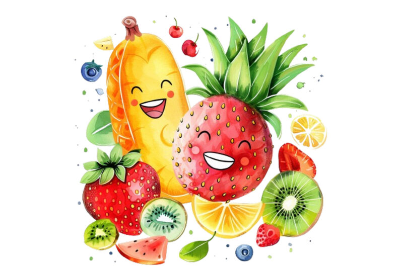 Cute smile Fruit Clipart