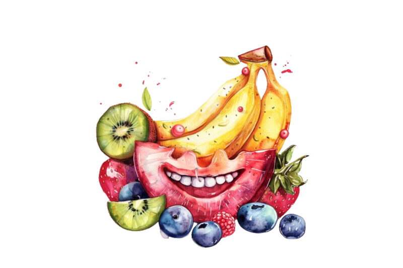 Cute smile Fruit Clipart