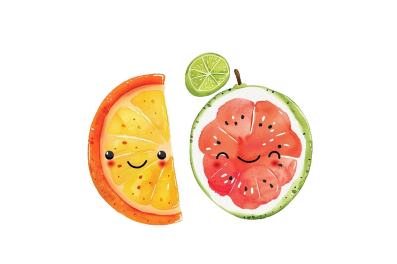 Cute smile Fruit Clipart