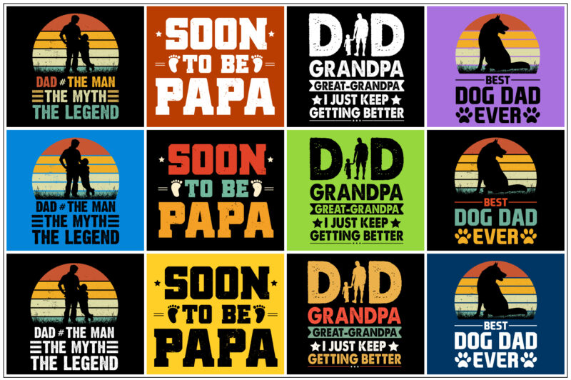 Dad Father’s Day T-Shirt Design Bundle