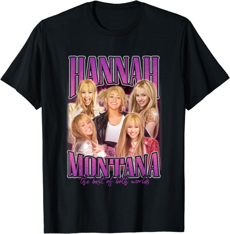 Disney Hannah Montana The Best Popstar Collage Chest Poster T-Shirt