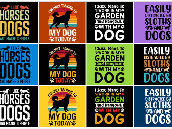 Dog t-shirt design bundle