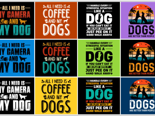 Dog t-shirt design bundle