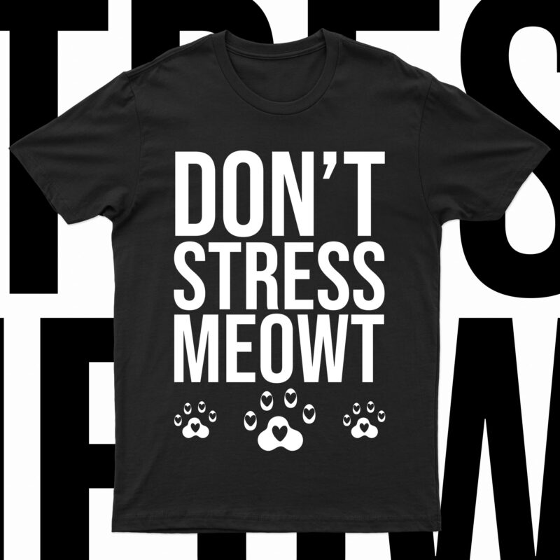 Pack Of 10 Top Selling Cat T-Shirt Designs | Ready To Print.