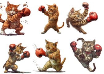 Dynamic Boxing Cat Sublimation