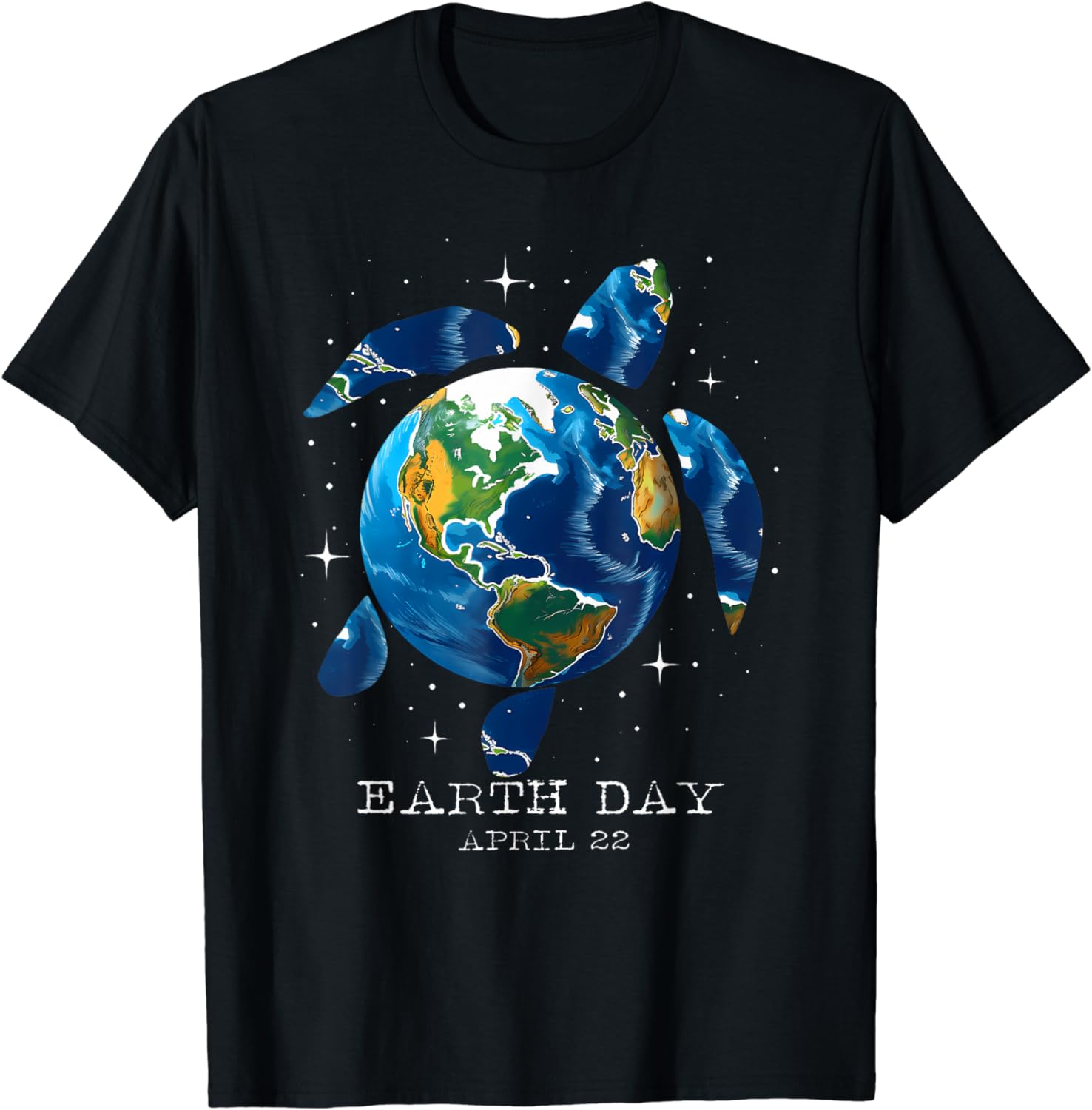 Earth Day 2024 Restore Earth Sea Turtle Art Save the Planet T-Shirt ...