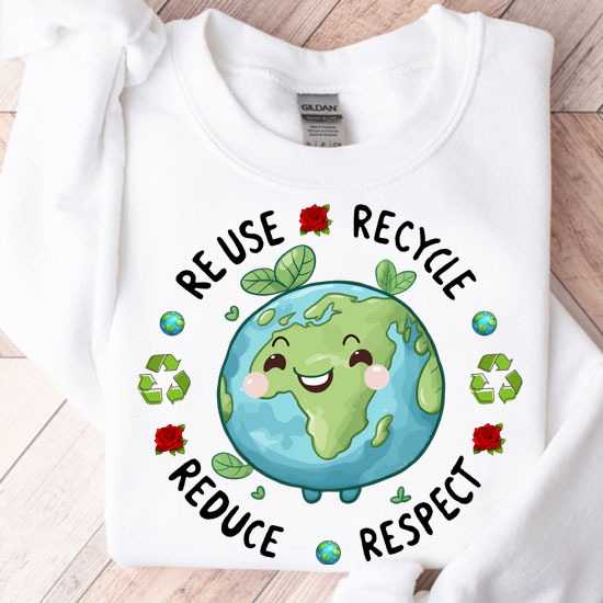 Earth Day Teacher Environment Day Recycle Earth Day T-Shirt LTSP