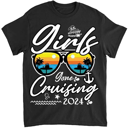 Girls Gone Cruising Lovers Vacation Cruise Trip Shirt LTSP