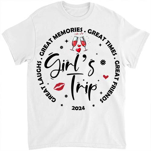 Girls Trip 2024 Vacation Tshirts, Girls Weekend Trip Shirt, Vacay Mode Shirt LTSP