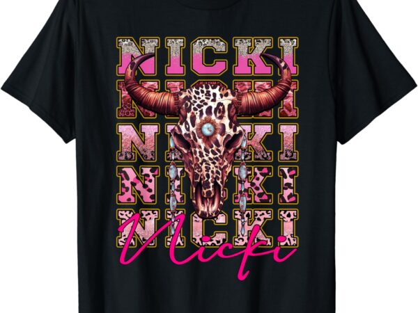 Graphic nicki personalized proud name i love nicki vintage t-shirt