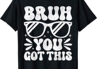 Groovy Bruh You Got This Testing Day Rock The Test Boys Mens T-Shirt