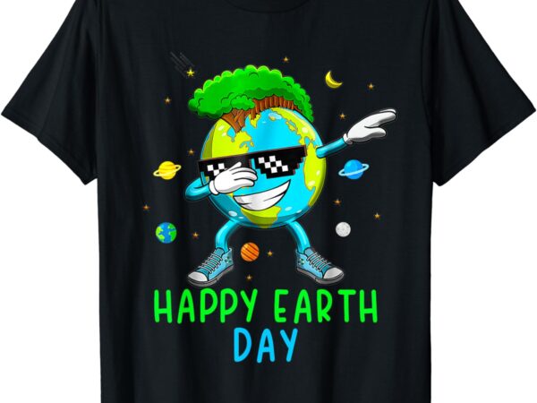 Happy earth day 2024 funny earth day kids toddler boys dab t-shirt