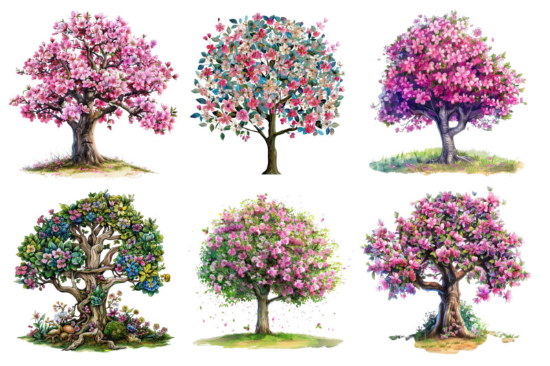 Happy Spring Tree clipart