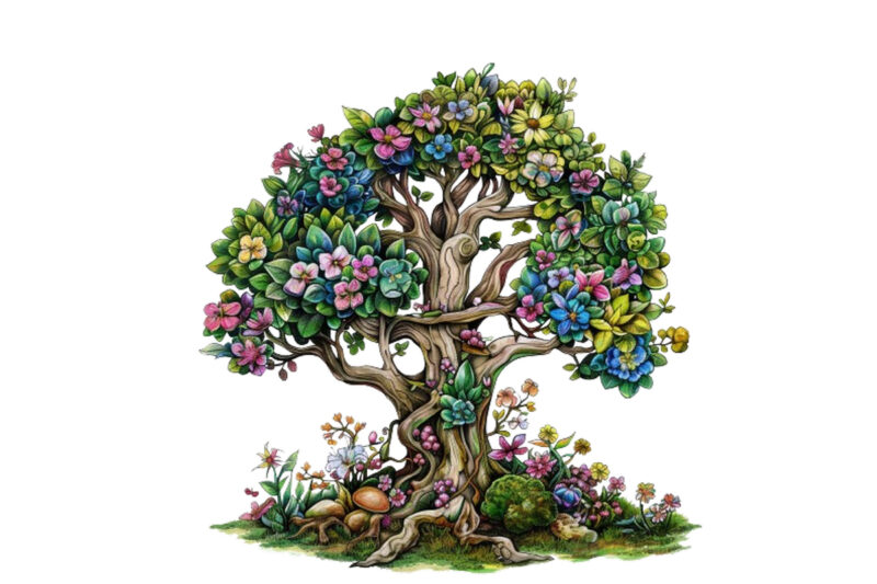 Happy Spring Tree clipart