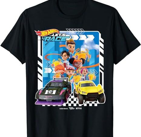 Hot wheels let’s race – coop spark mac brights axle sidecar t-shirt