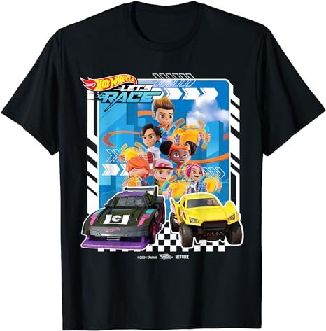 Hot Wheels Let’s Race – Coop Spark Mac Brights Axle Sidecar T-Shirt