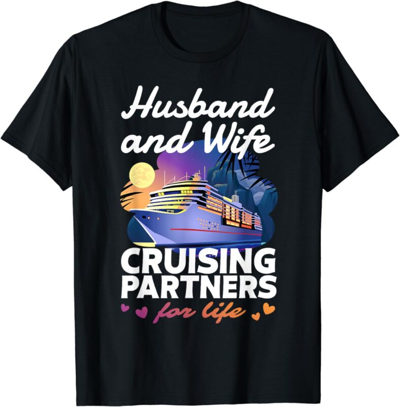 Husband and Wife Cruise Shirt 2024 Matching Couple Outfits T-Shirt