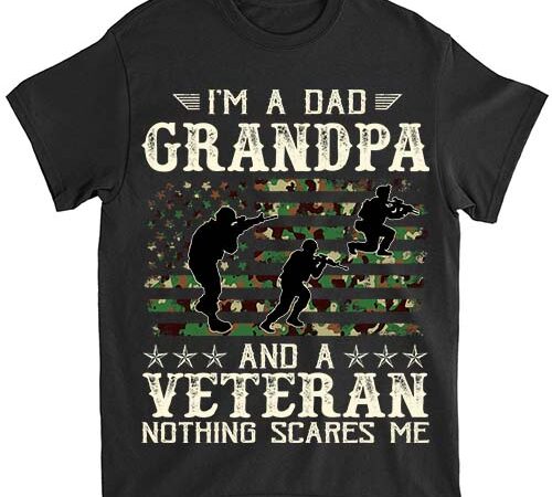 I_m a dad grandpa and veteran fathers day american flag t-shirt ltsp png file