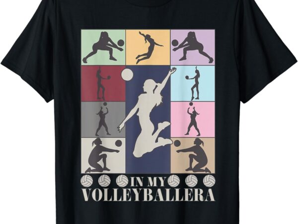 In my volleyball era retro vintage volleyball sport game day t-shirt