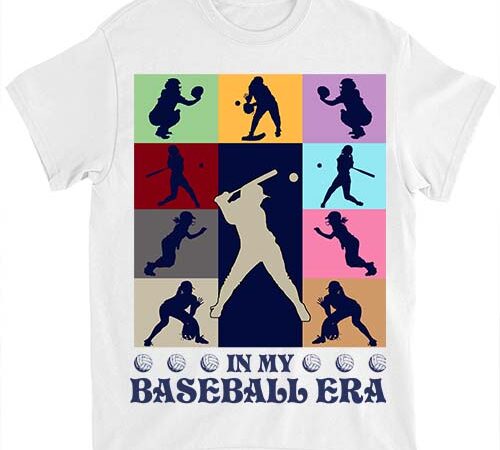 In my baseball era retro vintage baseball sport game day t-shirt ltsp