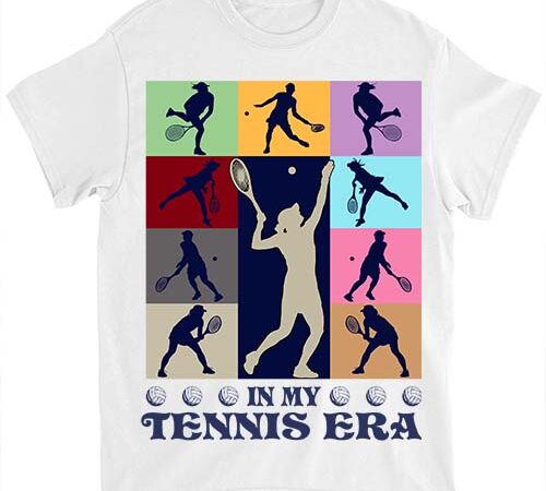 In my tennis era retro vintage tennis sport game day t-shirt ltsp