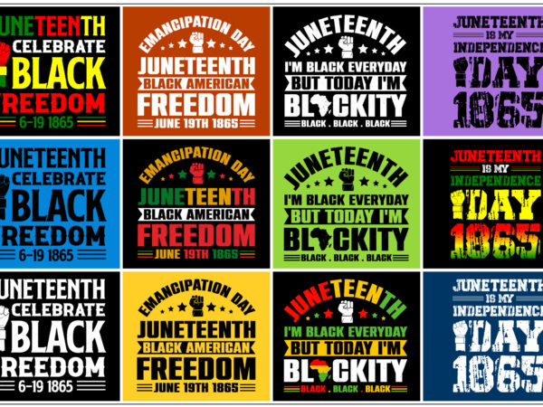 Juneteenth t-shirt design bundle