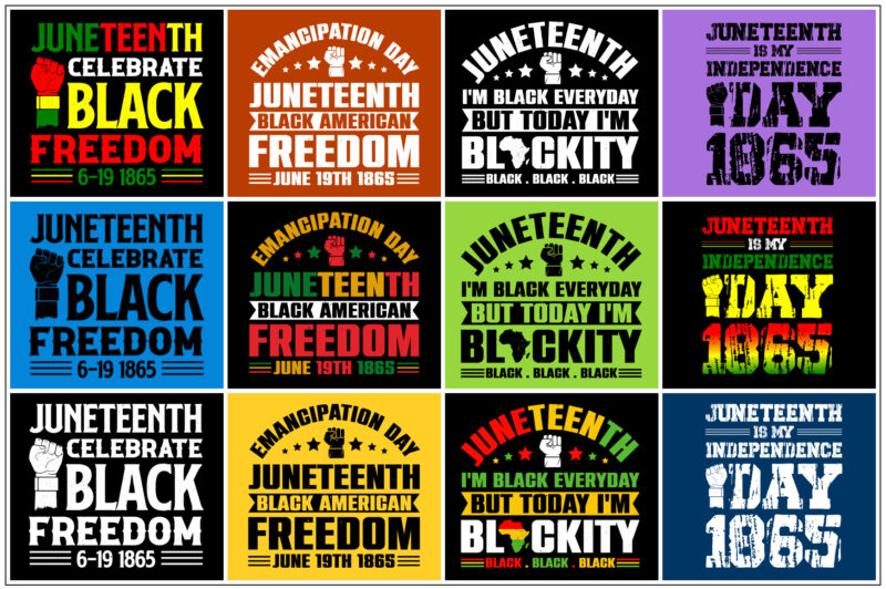 Juneteenth T-Shirt Design Bundle