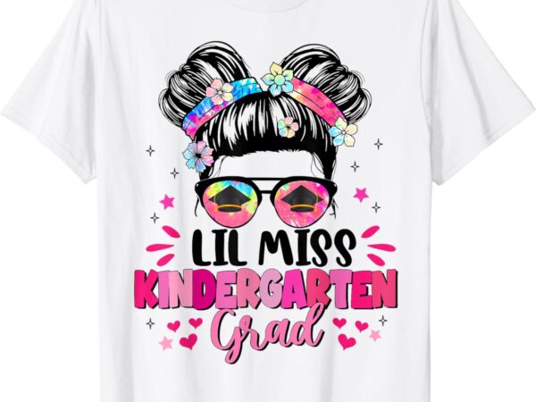 Lil miss kindergarten grad graduation last day kindergarten t-shirt