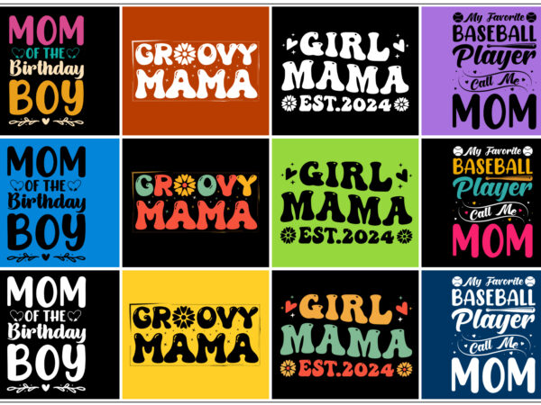 Mama mom mother’s day t-shirt design bundle