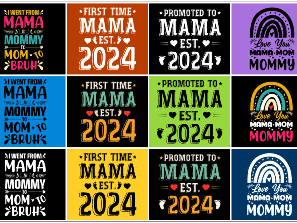 Mama mothers day t-shirt design bundle